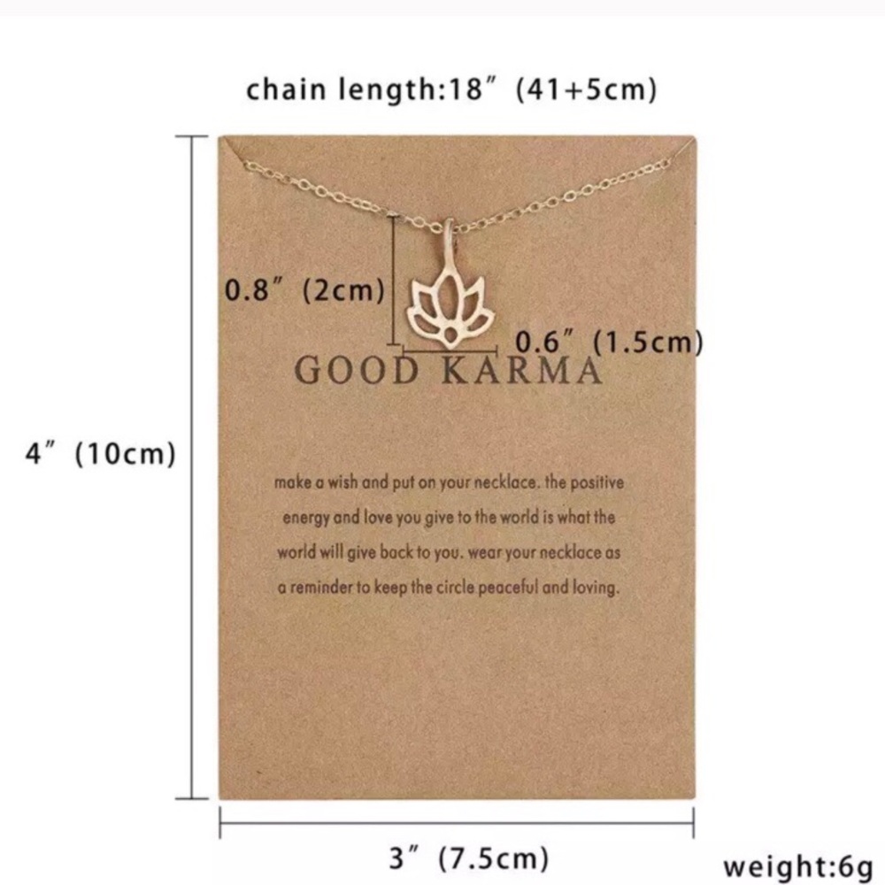 ⚡️2 for $15 GOOD KARMA Dainty Gold Tone Necklace - Picture 2 of 3